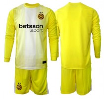 Inter Milan Bramkarskie Koszulka Wyjazdowa dzieci 2025-26 Długi Rękaw (+ krótkie spodenki) Inter Milan Bramkarskie Koszulka Wyjazdowa dzieci 2025-26 Długi Rękaw (+ krótkie spodenki)